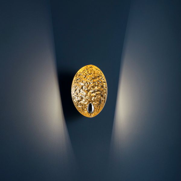Stchu Moon 05 LED Wandleuchte in gold