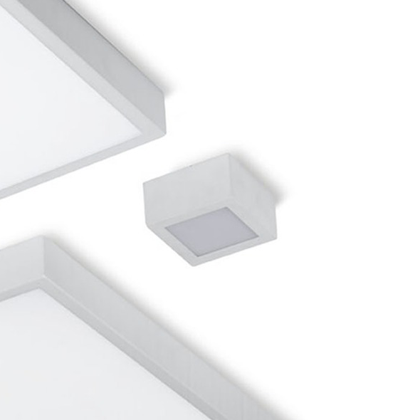Box LED quadratisch Deckenleuchte, small, dunkelgrau