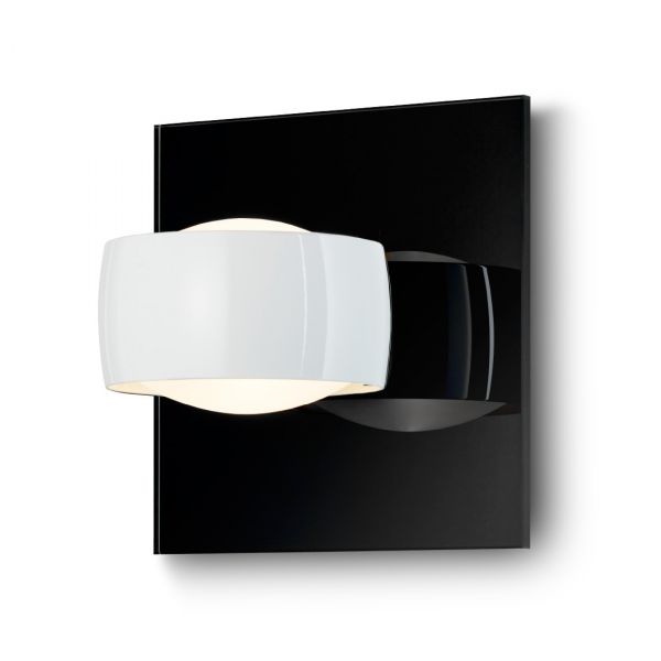 Grace Unlimited LED Wandleuchte, Schwarz / Weiß glänzend