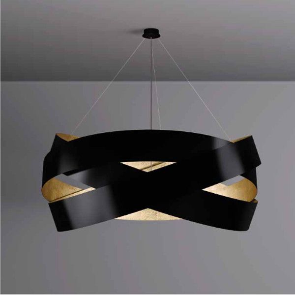 Pura Pendelleuchte Schwarz/Gold