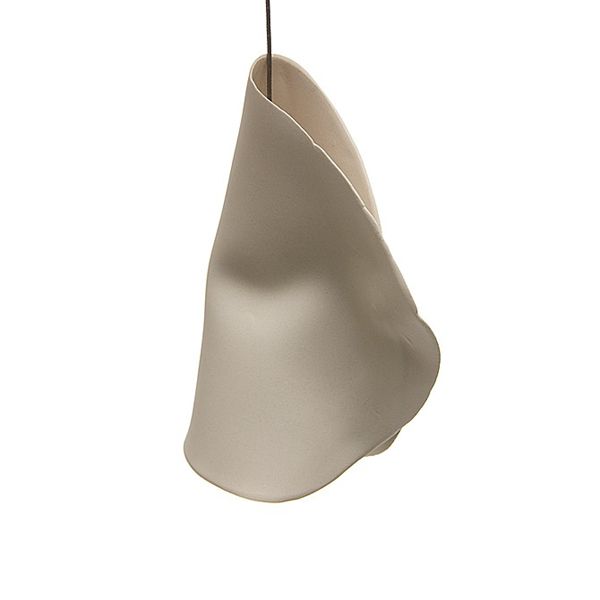 21.1 Single pendant light wrapped in trumpet shaped diffusers