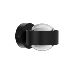 Top Light Puk Mini Wall Halo Wandleuchte, schwarz - Linse/Linse