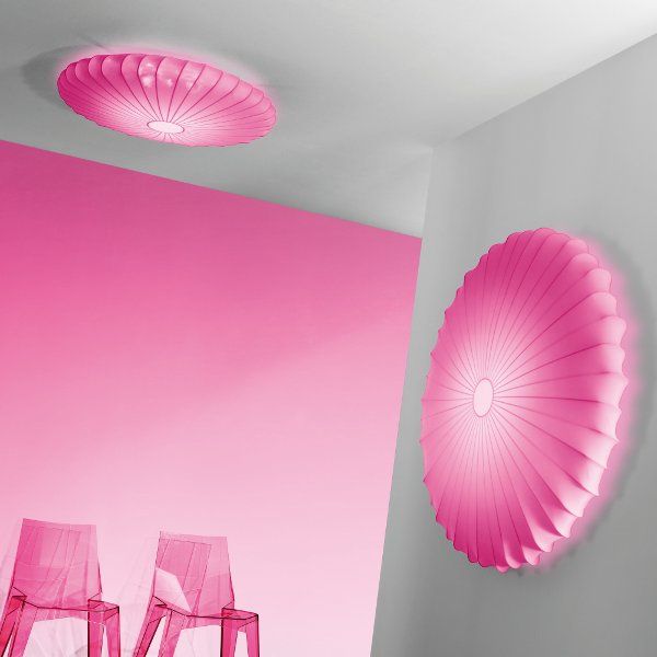 Muse PL 40/60 in rosa als Wand- und Deckenleuchte